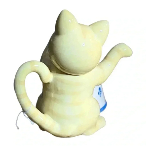 Cats in The Cupboard Yellow Kitten Cat 2000 Peter G Blank Blue Floral
Teapot - Picture 4 of 7